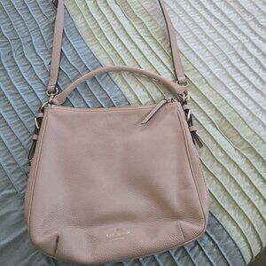 Kate Spade Pink Pebble Leather Adjustable Strap Crossbody Bag Purse‎